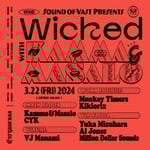 「Sound Of Vast presents Wicked with Kamma & Masalo」告知ビジュアル