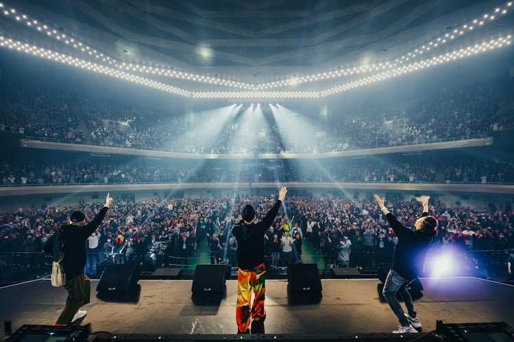 RHYMESTERが2月に開催した日本武道館公演の様子。（Photo by cherry chill will.）