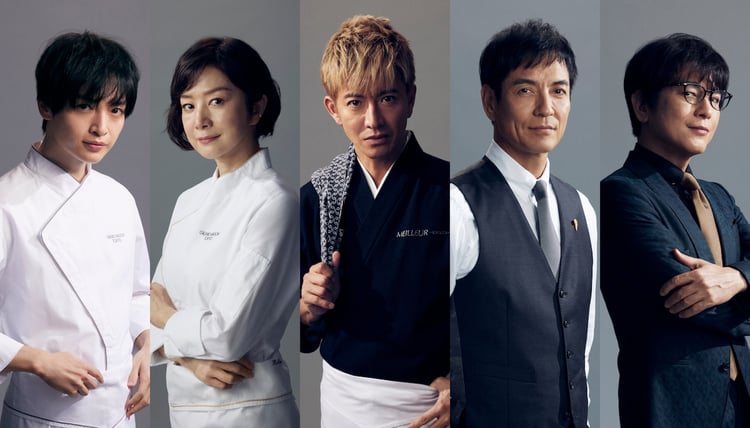 左から玉森裕太、鈴木京香、木村拓哉、沢村一樹、及川光博。(c)TBS