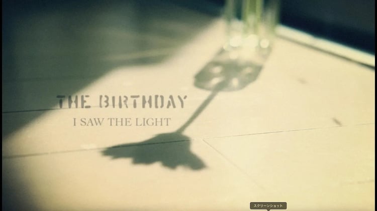 The Birthday「I SAW THE LIGHT」ミュージックビデオより。