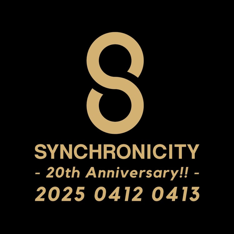 「SYNCHRONICITY'25 - 20th Anniversary!! -」告知ビジュアル