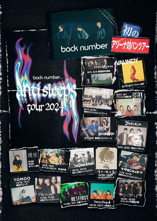 back number「anti Sleeps tour 2024」キービジュアル