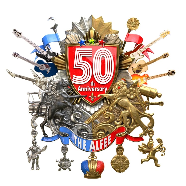 THE ALFEEの50周年ロゴ。
