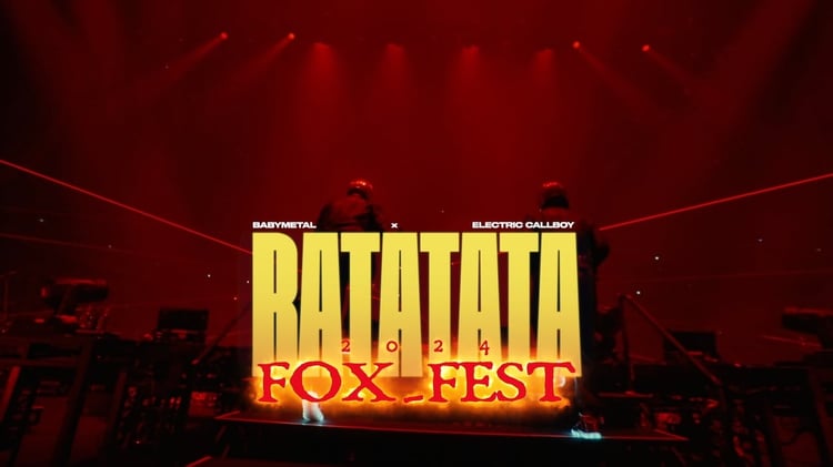 BABYMETAL×Electric Callboy「RATATATA」ライブミュージックビデオのサムネイル。