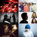 左上から時計回りにELLEGARDEN、フレデリック、HIMI TRIO、yama、SA、G-FREAK FACTORY。