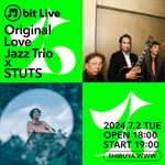 「M bit Live #1 Original Love Jazz Trio×STUTS」告知画像