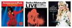 9月4日に3作同時リリースされる松田聖子のコンサートBlu-rayジャケット。左から「1991 Concert Tour Amusement Park」「LIVE 1992 Nouvelle Vague」「LIVE DIAMOND EXPRESSION」。