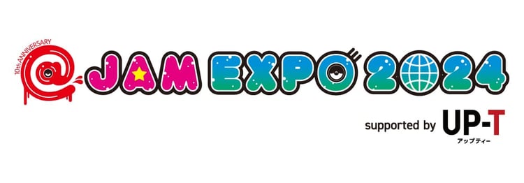 「@JAM EXPO 2024 supported by UP-T」ロゴ