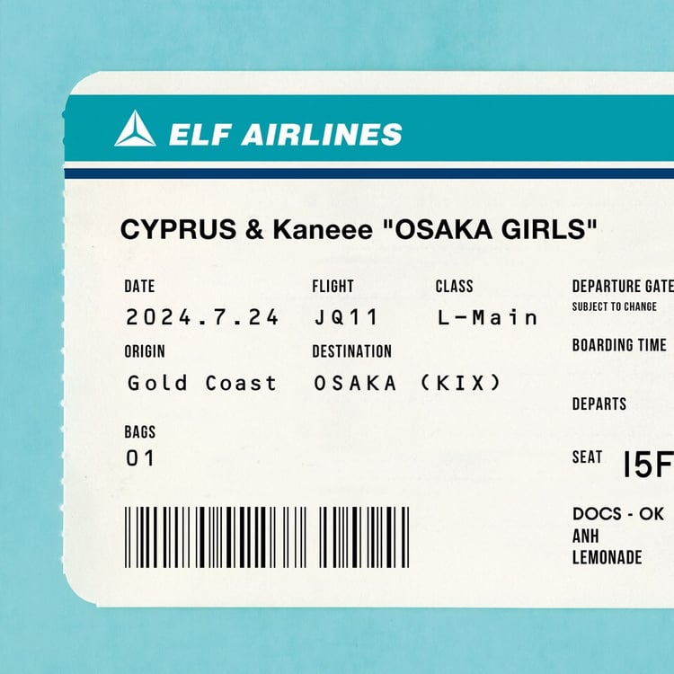 CYPRUS「OSAKA GIRLS ft. Kaneee」配信ジャケット