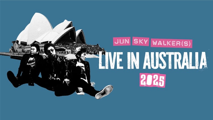 「JUN SKY WALKER(S) Live in AUSTRALIA 2025」ビジュアル