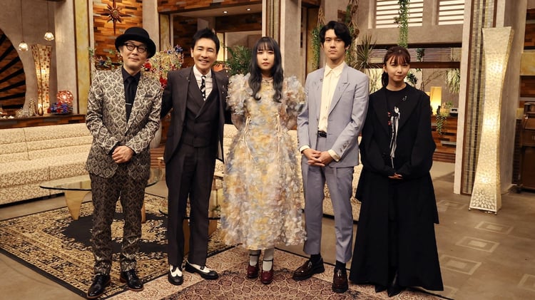 「The Covers 中森明菜ナイト！」出演者。左からリリー・フランキー、郷ひろみ、GLIM SPANKY、上白石萌歌。（写真提供：NHK）