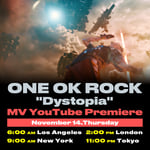 ONE OK ROCK「Dystopia」ミュージックビデオ告知ビジュアル