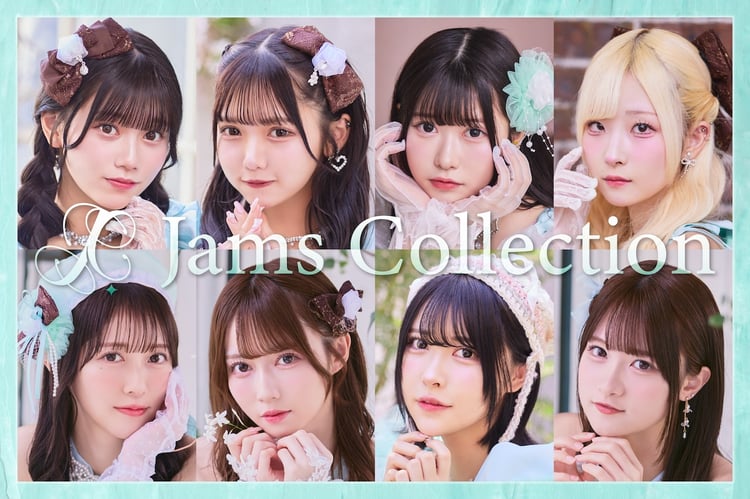 Jams Collection。上段左端が大場結女、右から2番目が一宮彩夏、右端が神楽胡音。