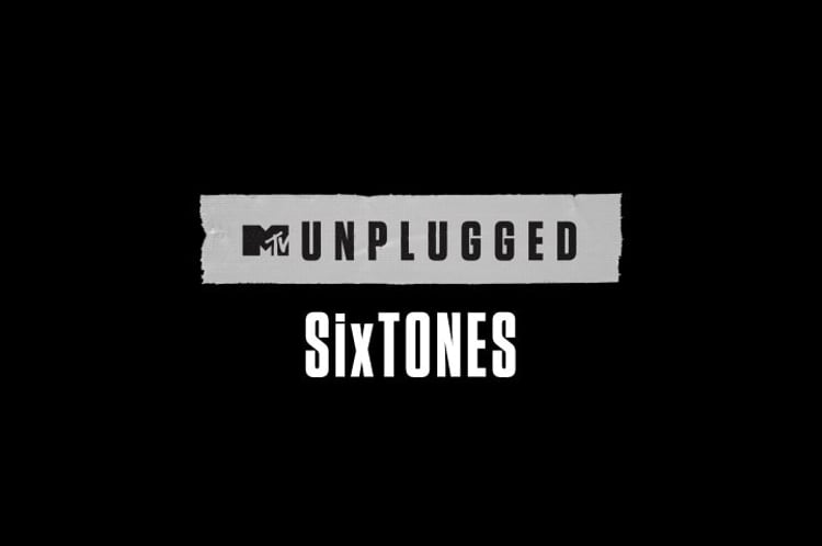 「MTV Unplugged: SixTONES」告知画像