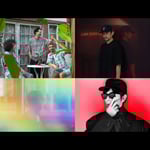 写真上段左からU-zhaan×環ROY×鎮座DOPENESS、真鍋大度。下段左からCornelius、TOWA TEI。
