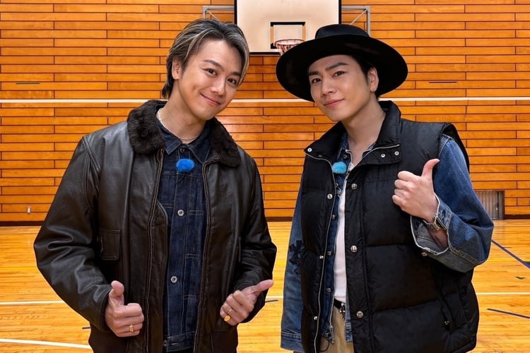 左からEXILE TAKAHIRO、ØMI。(c)テレビ朝日