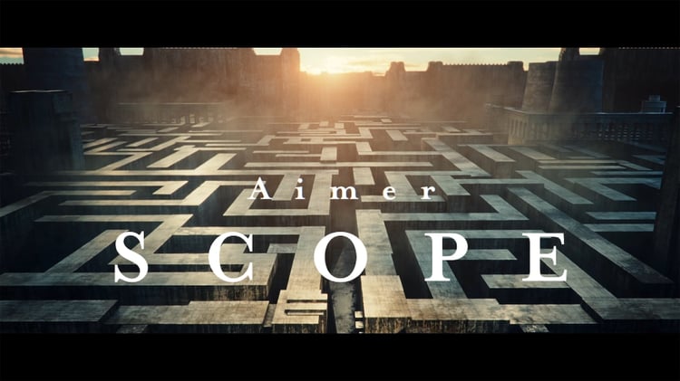 Aimer「SCOPE」ミュージックビデオのサムネイル。