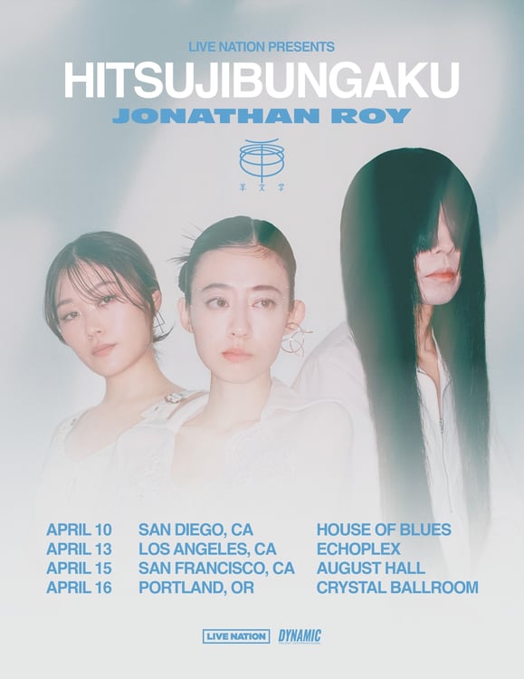 「Hitsujibungaku US West Coast Tour 2025」告知ビジュアル