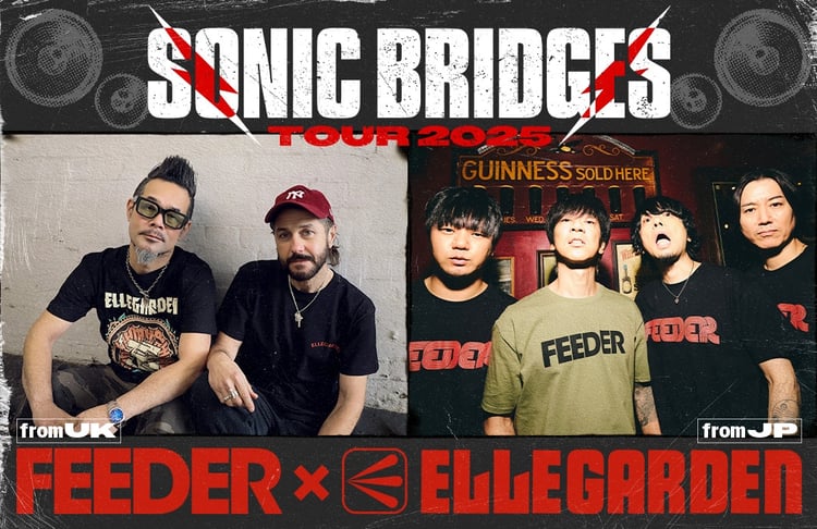 「FEEDER x ELLEGARDEN Sonic Bridges Tour 2025」告知ビジュアル