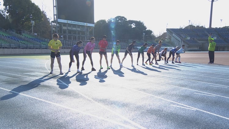 「女子300ｍ走サバイバルレンチャン」挑戦者 ©フジテレビ