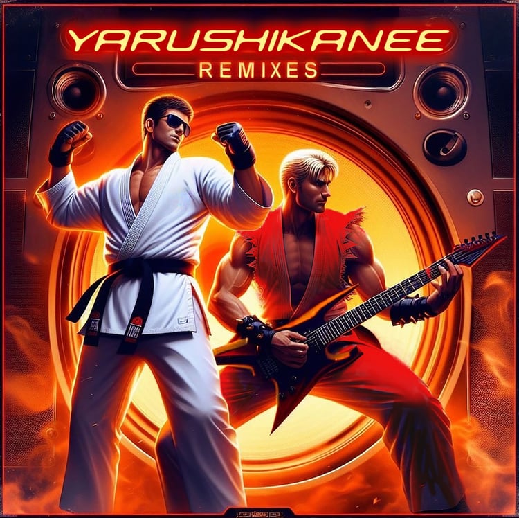 FIRE BOYS「YARUSHIKANEE REMIXES」配信ジャケット