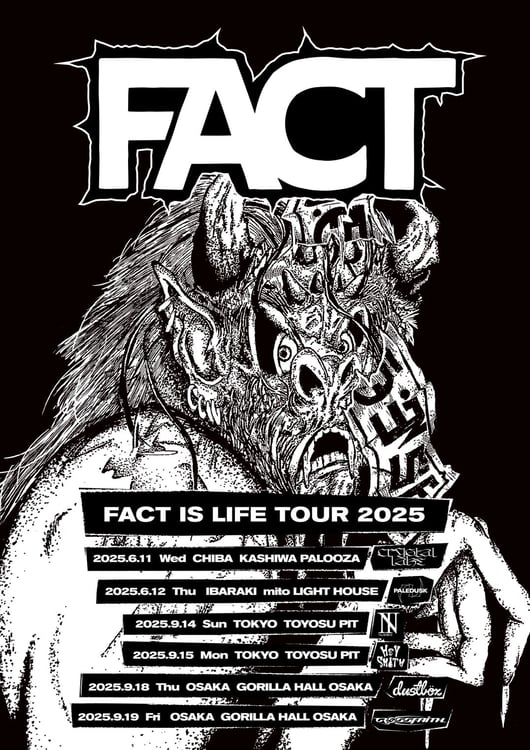 「FACT IS LIFE TOUR 2025」フライヤー