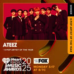 「K-POP Artist of the Year」を受賞したATEEZ。© KQ ENTERTAINMENT