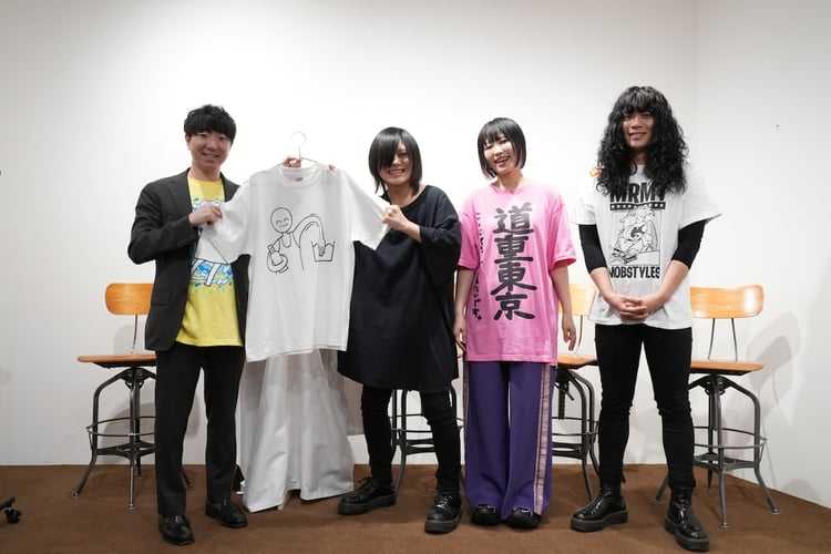 左から辻本光貴氏、こやまたくや、ありぼぼ、もりもりもと。