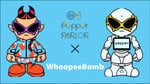 Whoopee BombとPepperのコラボ告知ビジュアル。