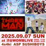 「THREEMAN Vol.4」告知ビジュアル