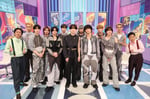 「週刊ナイナイミュージック」より、INIとナインティナイン。©フジテレビ
