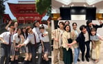 瑞沢高校・かるた部の集合写真。左から矢本悠馬（西田優征役）、森永悠希（駒野勉役）、上白石萌音（大江奏役）、広瀬すず（綾瀬千早役）、野村周平（真島太一役）、佐野勇斗（筑波秋博役）、優希美青（花野菫役）。