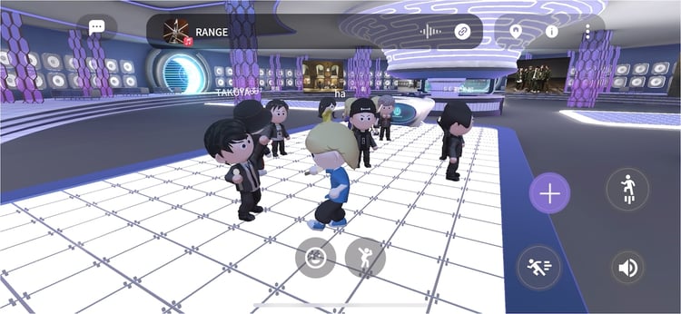 UVERworldのメタバース空間。