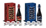 「聖飢魔酒 魔暦廿漆年 D.C.27」の「赫 RED」と「碧 BLUE」。