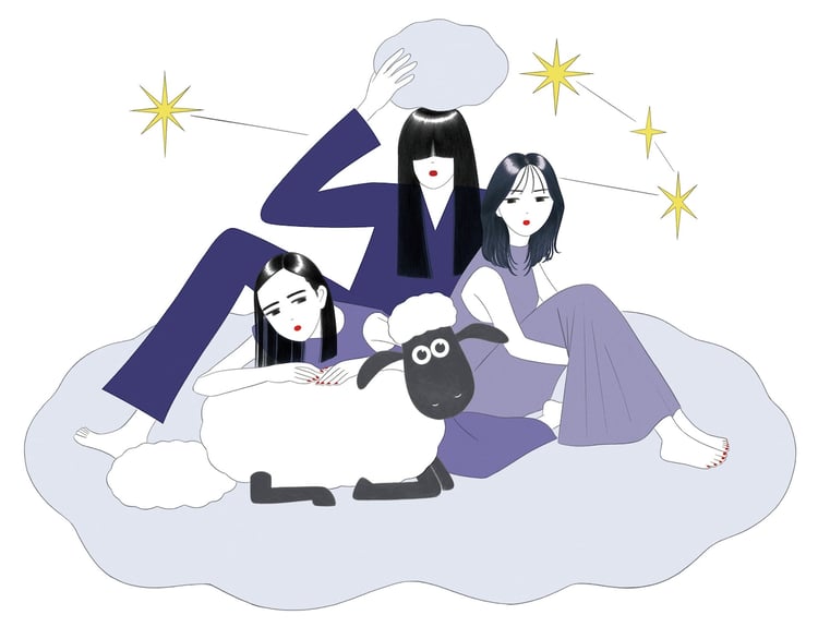 羊文学×ひつじのショーンコラボキービジュアル