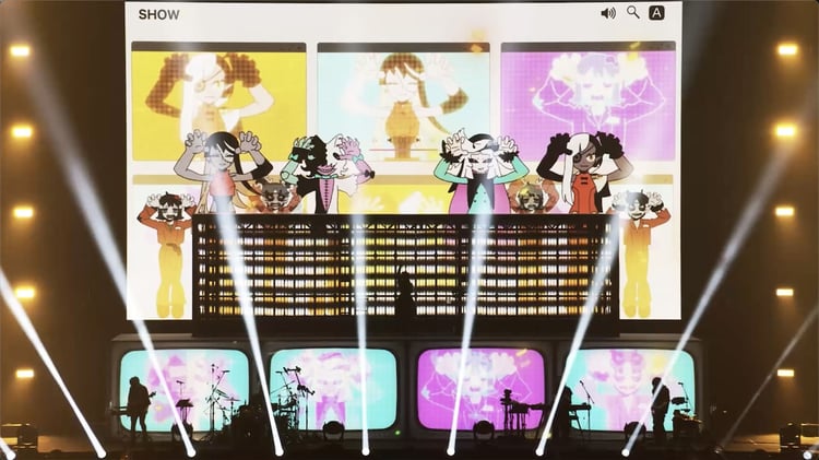 Ado「唱」のライブ映像より。