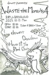 「downt presents "WASTE THE MOMENTS 4"」告知ビジュアル