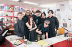 「tiny desk concerts JAPAN アイナ・ジ・エンド×向井秀徳」より。（写真提供：NHK）