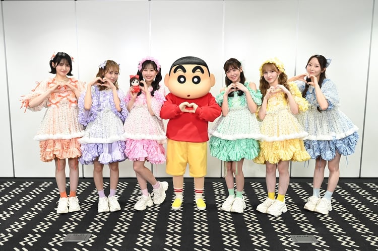 FRUITS ZIPPERと野原しんのすけ。