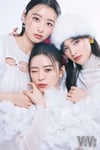 上から超ときめき♡宣伝部の杏ジュリア、菅田愛貴、坂井仁香。
