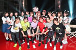 「KUNOICHI2025秋」に参加するアイドル勢と応援者たち。前列左から岩本理瑚（僕が見たかった青空）、佐藤莉華（Rain Tree）清司麗菜（NGT48）、結城りな（ukka）、風見和香（私立恵比寿中学）、大信田美月（≒JOY）。©TBS