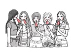 今月のイラスト：i-dle「どうしよっかな」