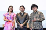 左からすみれ、今井翼、堂野アキノリ監督。