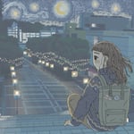 午後の気流「夜の雲間のアルペジオ」配信ジャケット