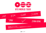 東京ドームで行われる「BTS WORLD TOUR IN JAPAN」の告知ビジュアル。