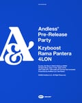「Andless PRE-RELEASE PARTY」フライヤー