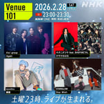 「Venue101」2026年2月28日放送回の告知ビジュアル。（写真提供：NHK）