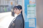 川﨑桜（乃木坂46）1stソロ写真集「エチュード」の掲載カット。（撮影：須江隆治）
