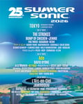 「SUMMER SONIC 2026」TOKYO公演の出演者一覧。