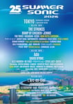 2026年8月14日から16日まで開催される「SUMMER SONIC 2026」（TOKYO）の出演アーティスト。